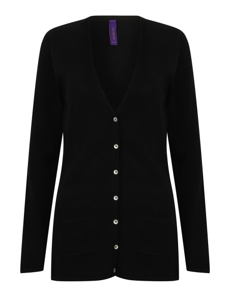 H-H723-Ladies Lightweight V-Neck Cardigan