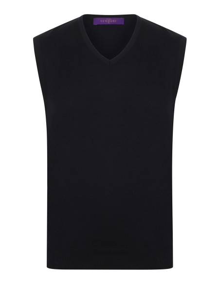 H-H724-Mens Lightweight Sleeveless V-Neck Jumper