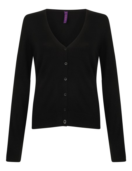 H-H726-Ladies Lightweight V-Neck Short Cardigan