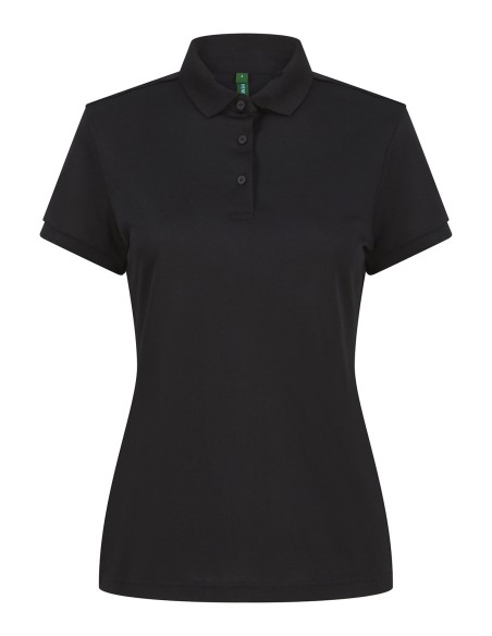 H-HB466-Polo en polyester recyclé femme