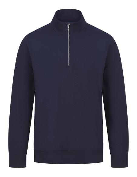 H-HB842-Sweatshirt unisexe durable quart de zip