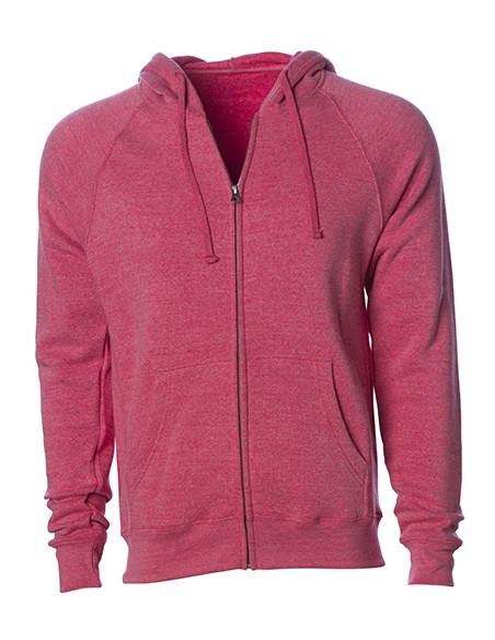 I-PRM33SBZ-Unisex Midweight Special Blend Raglan Zip Hood