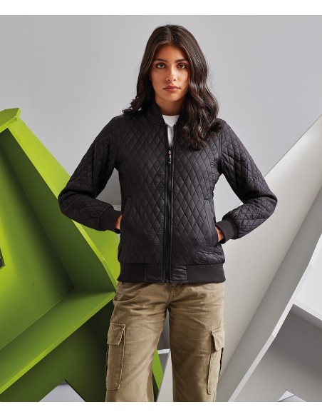 278-TS26F-Veste bomber matelassée femme