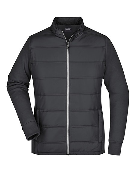J-JN1123-Ladies Hybrid Sweat Jacket