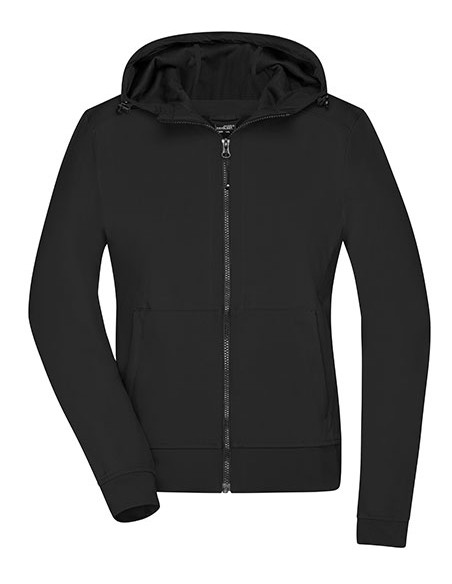 J-JN1145-Ladies Hooded Softshell Jacket