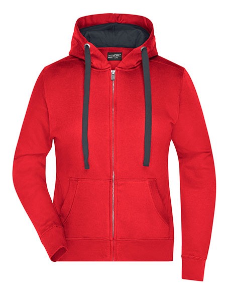 J-JN594-Ladies Hooded Jacket