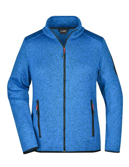 J-JN761-Ladies Knitted Fleece Jacket