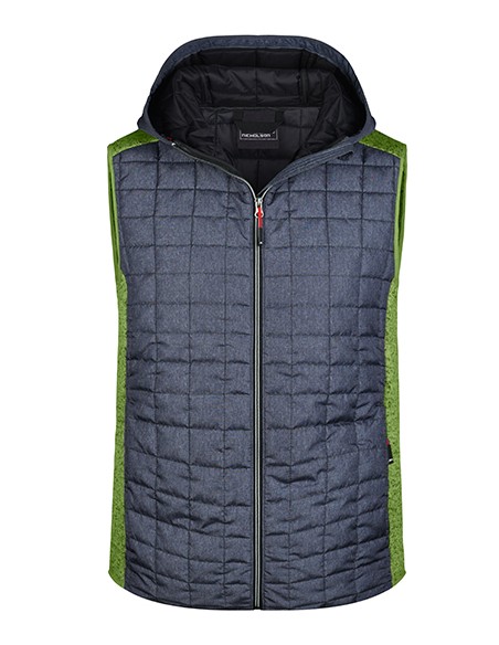 J-JN768-Mens Knitted Hybrid Vest