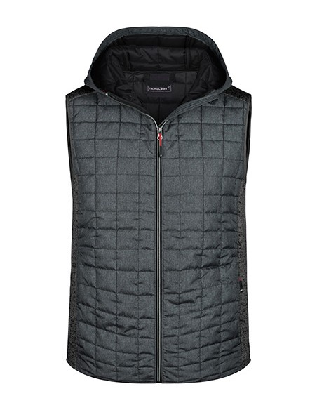 J-JN768-Mens Knitted Hybrid Vest