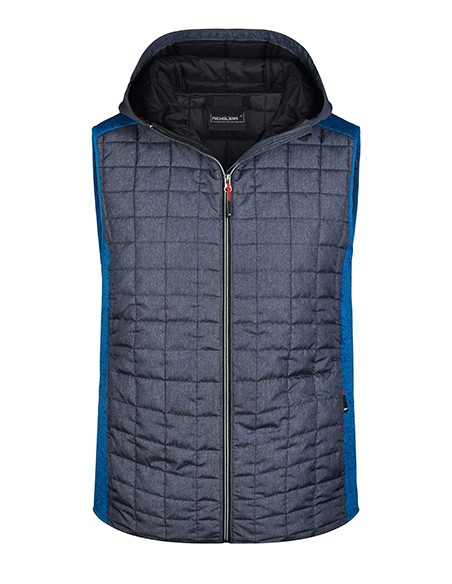 J-JN768-Mens Knitted Hybrid Vest
