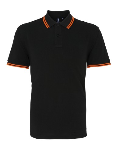 ASQ-AQ011-Mens Classic Fit Tipped Polo