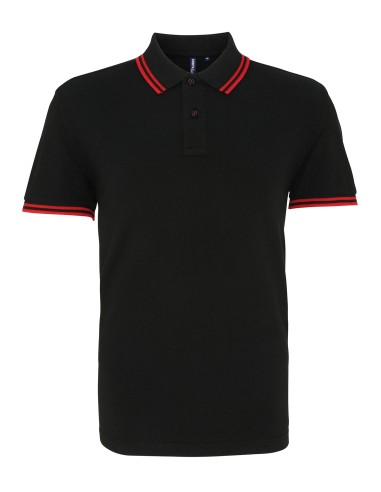 ASQ-AQ011-Mens Classic Fit Tipped Polo