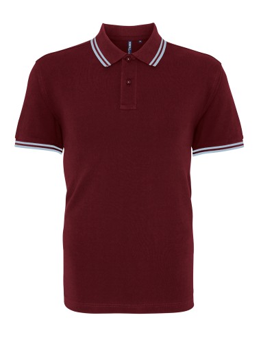 ASQ-AQ011-Mens Classic Fit Tipped Polo