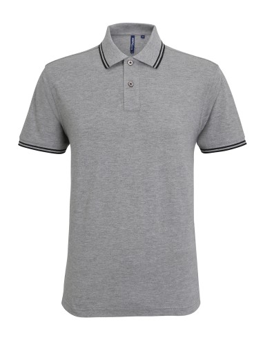 ASQ-AQ011-Mens Classic Fit Tipped Polo