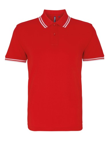 ASQ-AQ011-Mens Classic Fit Tipped Polo