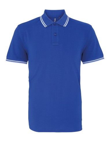 ASQ-AQ011-Mens Classic Fit Tipped Polo