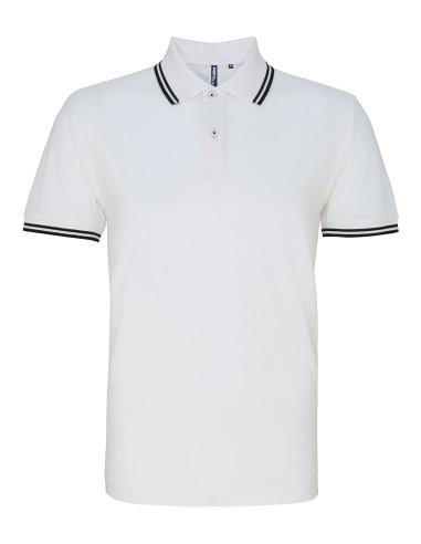 ASQ-AQ011-Mens Classic Fit Tipped Polo