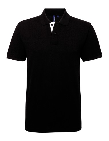 ASQ-AQ012-Mens Classic Fit Contrast Polo
