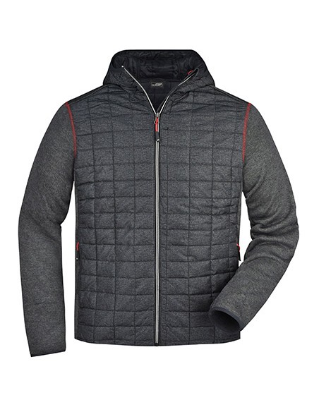 J-JN772-Mens Knitted Hybrid Jacket