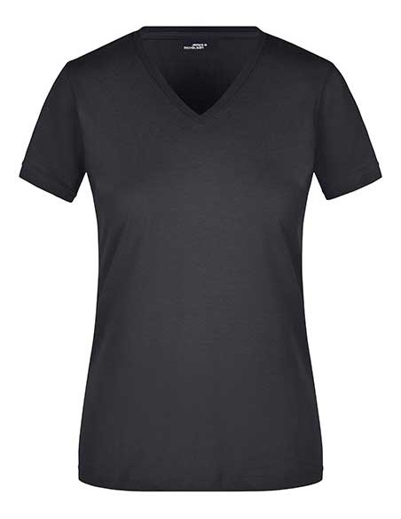 J-JN972-Ladies Slim Fit V-T